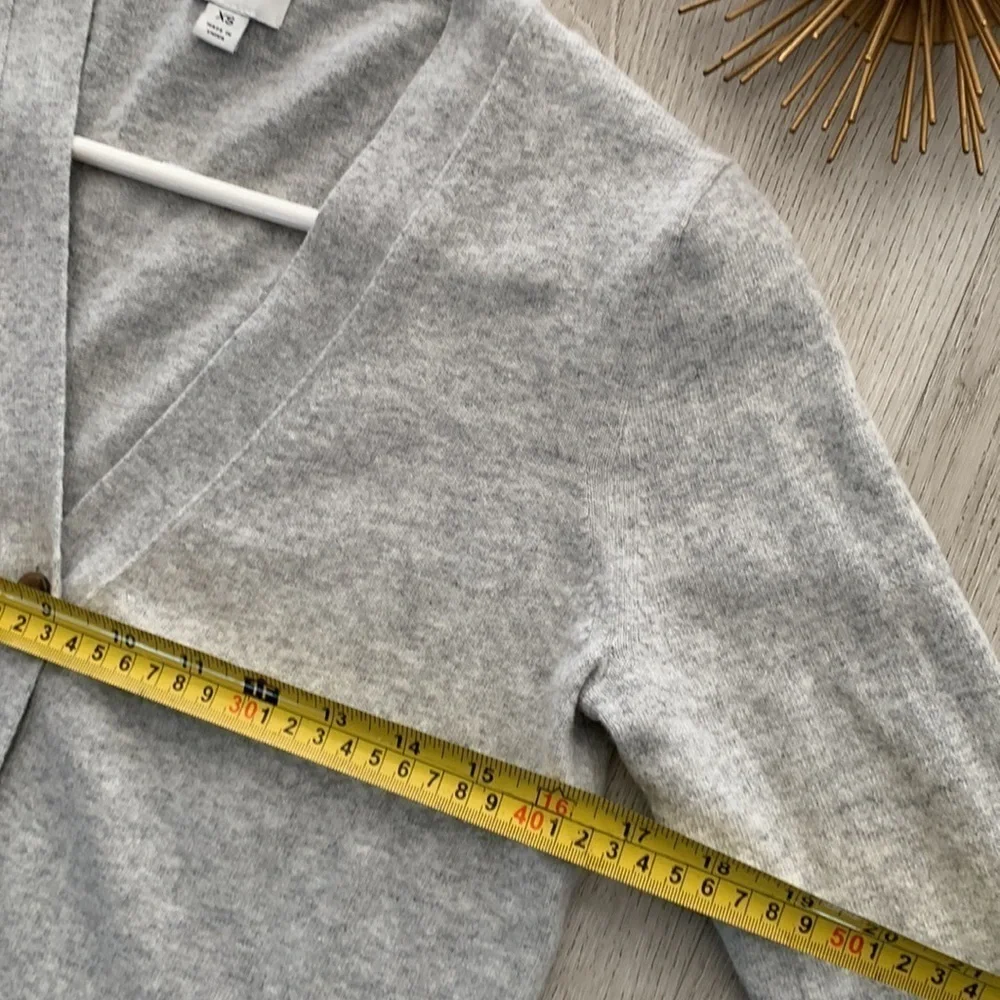 J.Crew‎ wool blend cardigan size XS gray buttons casual career v-neck - Picture 6 of 10